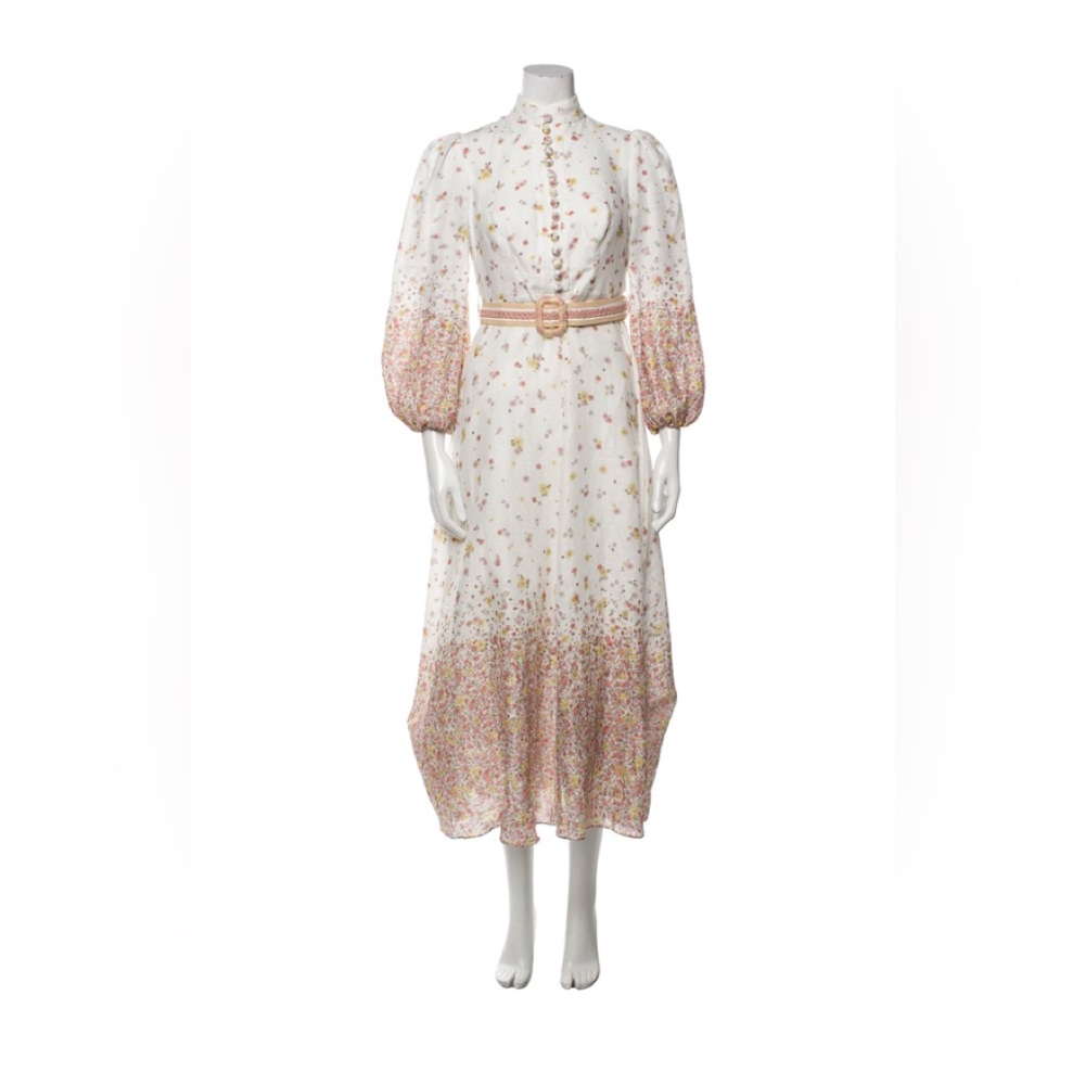 Zimmermann carnaby floral-print linen long dress